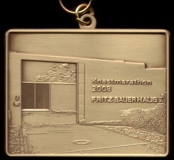 Finisher Medaille 2. Darmstdter Knastmarathon 2008