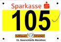 Startnummer 15. Saarschleife Marathon Merzig 2012